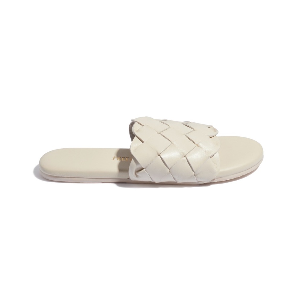 TKEES Woven Cream Slide
